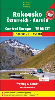 Automapa Rakousko a Střední Evropa tranzit 1:500 00/1:1 500 - Freytag & Berndt