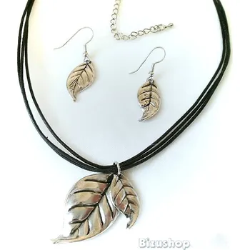 Souprava šperků Souprava , Náhrdelník a Náušnice lístečky 8007