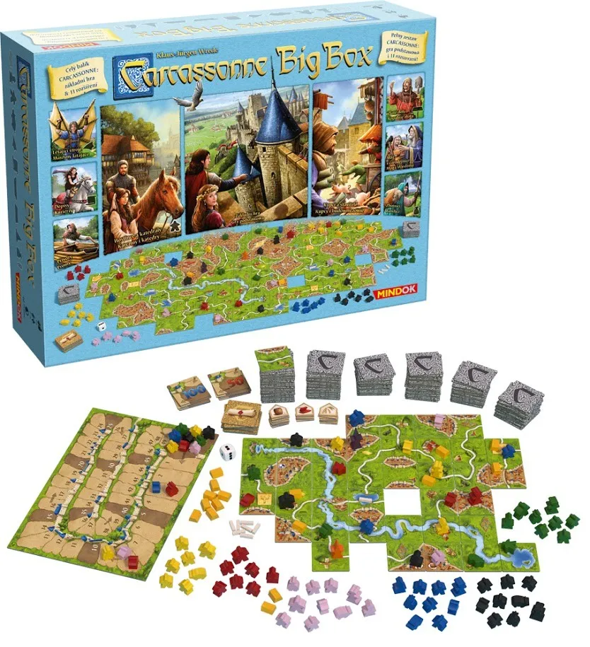 Carcassonne Big Box a komponenty