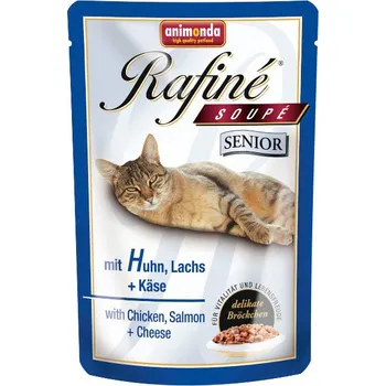 Krmivo pro kočku Animonda Rafiné Soupé Senior kapsička kuře/losos/sýr 100 g