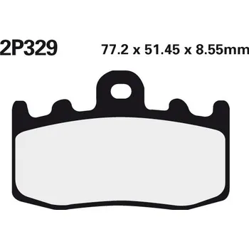 Brzdová destička NISSIN brzdové destičky 329ST