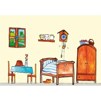 Loutkové divadlo Marionetino Zadní kulisa oboustranná Červená Karkulka