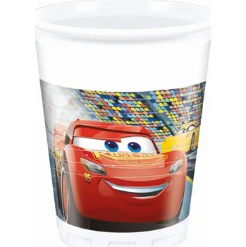 Party nádobí Procos Nápojový pohár Cars 3 200 ml 8 ks