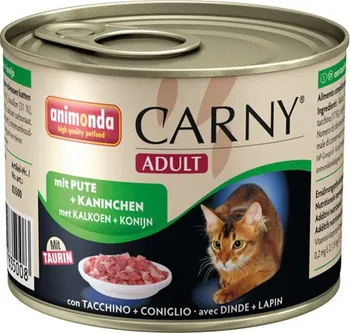 Krmivo pro kočku Animonda Carny Adult konzerva krůta/králík