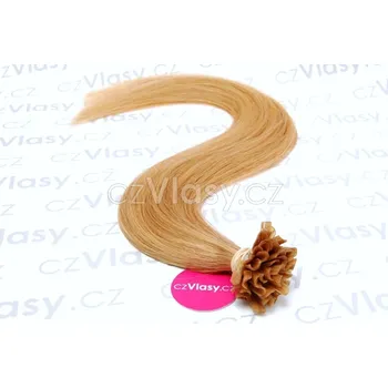 czVlasy.cz Indické vlasy na metodu keratin odstín 27 Délka: 40 cm, Hmotnost: 0,8 g/pramínek, REMY