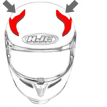 Auto-moto HJC ventilace FG-17 Horní white