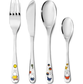 Příbor Dětský příbor zajíček MIFFY, 4ks - Zilverstad