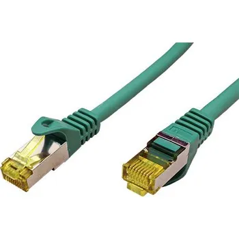 Síťový kabel goobay S/FTP patchkabel kat. 7, s konektory RJ45, LSOH, 1m, zelený (91586) - 21.92.2133