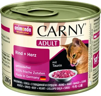 Krmivo pro kočku Animonda Carny Adult konzerva hovězí/srdce