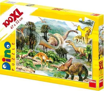 Puzzle Dino Život dinosaurů 100 dílků