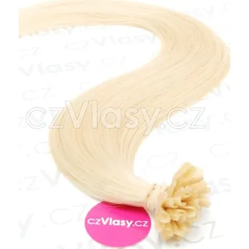 czVlasy.cz Indické vlasy na metodu keratin odstín 613 Délka: 40 cm, Hmotnost: 0,8 g/pramínek, REMY