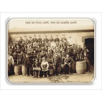 Plechová cedule Plechová pivovarská cedule Pivovarští 420 x 297 mm