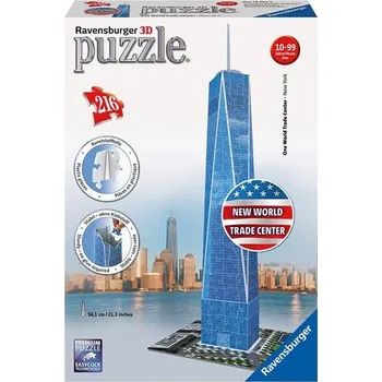 3D puzzle Recenze Ravensburger 3D Trade Center 216 dílků