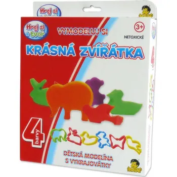 modelína a plastelína MaDe Krásná zvířátka modelína s vykrajovátky