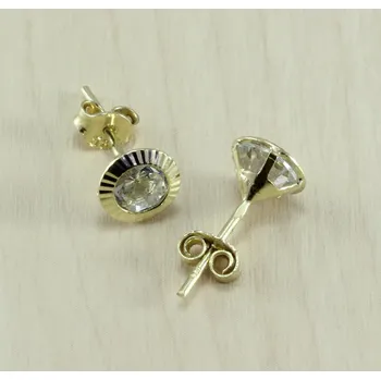 Náušnice Zlatnictví U Kostela Zlaté dámské náušnice se zirkonem 01512 182588976