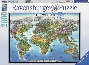 Puzzle Ravensburger Mapa světa 2000 dílků