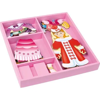 Dřevěná hračka Small Foot Dřevěný oblékací box Princezna