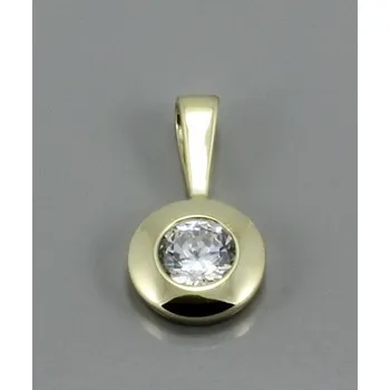 Přívěsek Zlatnictví U Kostela Dámský zlatý přívěs se třpytivým zirkonem 1734 182588456
