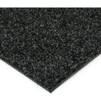 Rohožka Černá kobercová čisticí zóna FLOMA Catrine - délka 100 cm, šířka 100 cm, výška 1,35 cm - 83332010