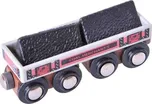 Bigjigs Toys Rail Dlouhý vagónek s uhlím