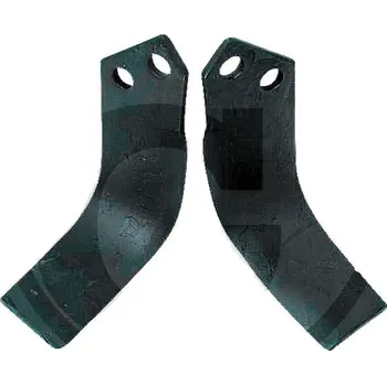 Pracovní nůž Frézovací nůž levý REV/S zahnutý 188 x 138 mm vhodný pro Krone půdní frézy, rotavátory