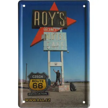 Plechová cedule Plechové tabulky Route 66 Roy s Cafe