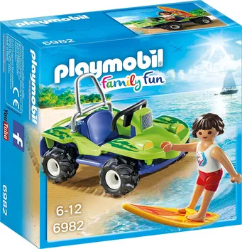 Stavebnice Playmobil Playmobil 6982 Surfař s plážovou buginou