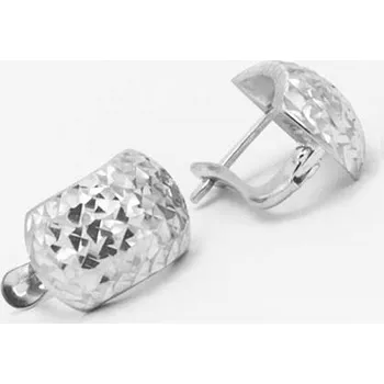 Náušnice Zlatnictví U Kostela Stříbrné náušnice půlkroužky s jemnou rytinou VKP0293 182588287