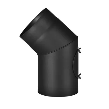 Kouřovod Ametaltop Koleno kouřové s čistícím otvorem 145/45/2 mm