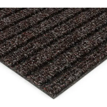 Rohožka Hnědá kobercová čisticí zóna FLOMA Shakira - délka 100 cm, šířka 100 cm, výška 1,6 cm