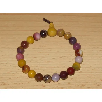 Drahý kámen Jaspis mookait - Energetický náramek