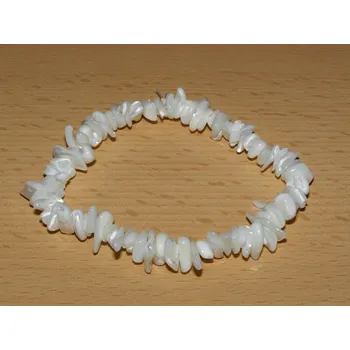 Drahý kámen Perleť - Náramek - tromlované kameny - knt11