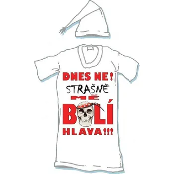 Dámské noční prádlo Noční košile - Dnes ne, strašně mě bolí hlava - XL
