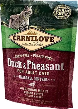 Krmivo pro kočku Carnilove Cat Adult Hairball Control Duck/Pheasant