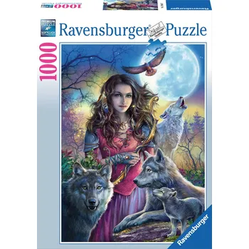 Puzzle Ravensburger Ochránkyně vlků 1000 dílků