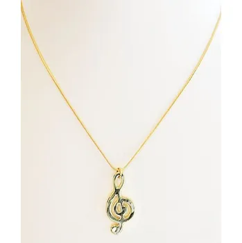 Náhrdelník Řetízek s přívěskem Houslového klíče