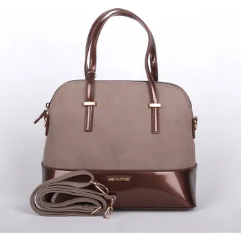Kabelka Šedohnědá (taupe) kabelka do ruky i na rameno David Jones 5609-1