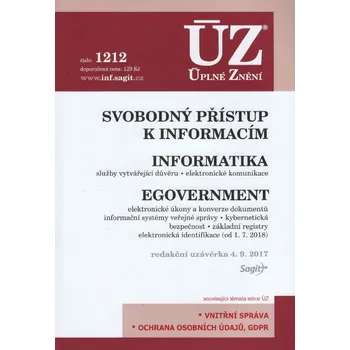 ÚZ 1212 Svobodný přístup k informacím, Informatika, eGovernment - Sagit