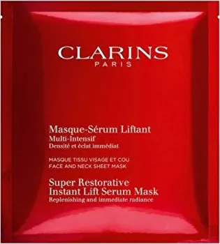 Pleťová maska Clarins Super Restorative Rozjasňující omlazující pleťová maska 5 ks