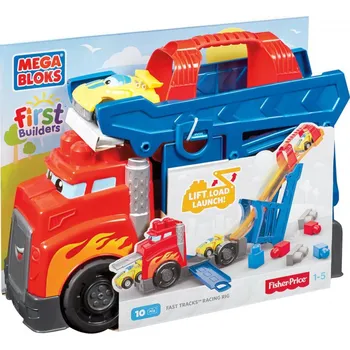 Mega Bloks Auto s výsuvnou dráhou Stavebnice Mega Mega Bloks Auto s výsuvnou dráhou