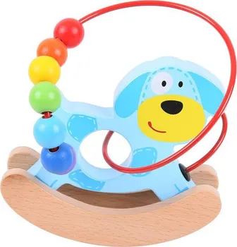 Dřevěná hračka Bigjigs Toys Labyrint houpačka Pejsek