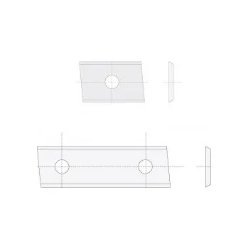 IGM N014 Žiletka tvrdokovová Z2 zkosená - 30x12x1,5 UNI P N014-30141