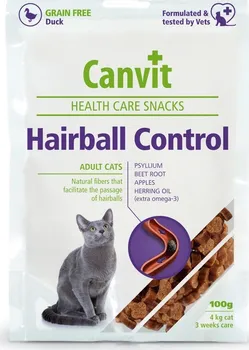 Pamlsek pro kočku Canvit Cat Snacks Hairball Control 100 g
