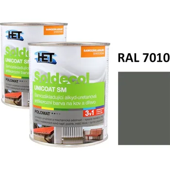 univerzální barva Soldecol UNICOAT SM 0,75 L RAL 7010