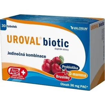 Přírodní produkt Valosun Uroval Biotic 30 tob.