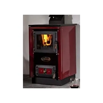 Krbová kamna Kamna SOFIE 9114 s výměníkem bordó+chrom.doplňky - kopie