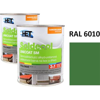 univerzální barva Soldecol UNICOAT SM 0,75 L RAL 6010