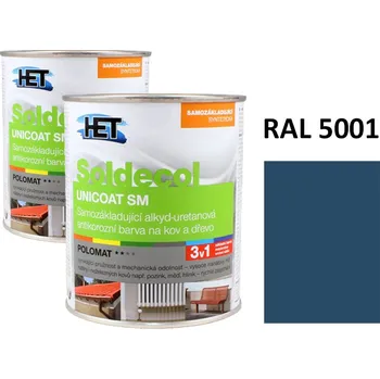 univerzální barva Soldecol UNICOAT SM 0,75 L RAL 5001
