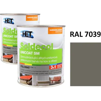 univerzální barva Soldecol UNICOAT SM 0,75 L RAL 7039