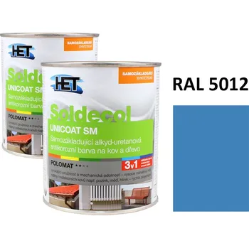 univerzální barva Soldecol UNICOAT SM 0,75 L RAL 5012